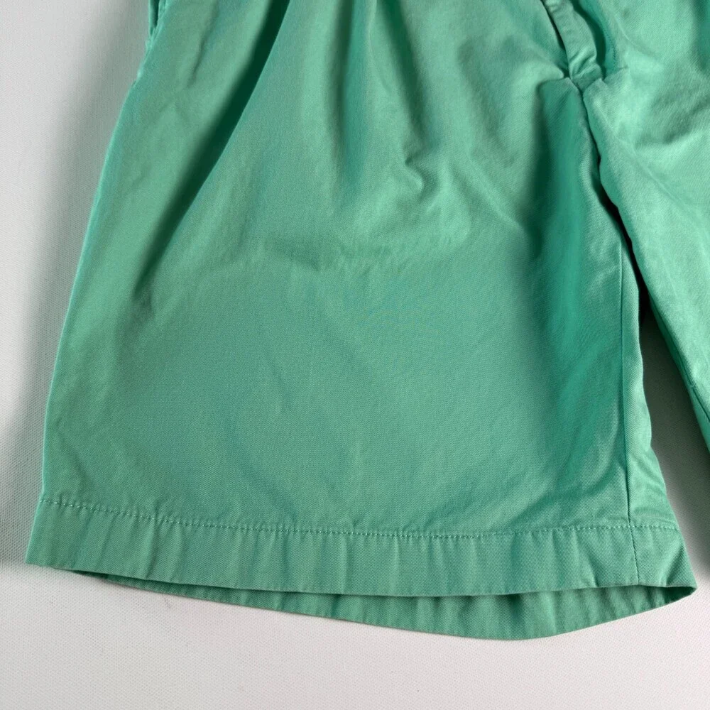 Vintage Polo Golf Ralph Lauren Fairway Shorts Size 38 Mint Green Tartan Crest